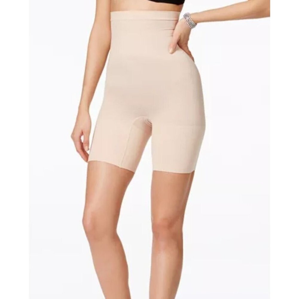 Spanx Higher Power Short High Waisted Shaper Shorts Soft Nude Women's Small S